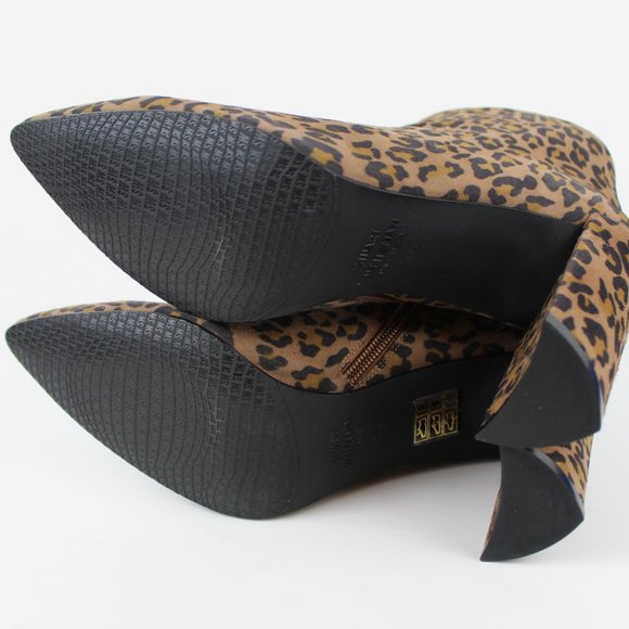 NEW Stuart Weitzman Leopard Bootie | Bold Pointed Toe Heel for Night & City Chic - Picture 11 of 11